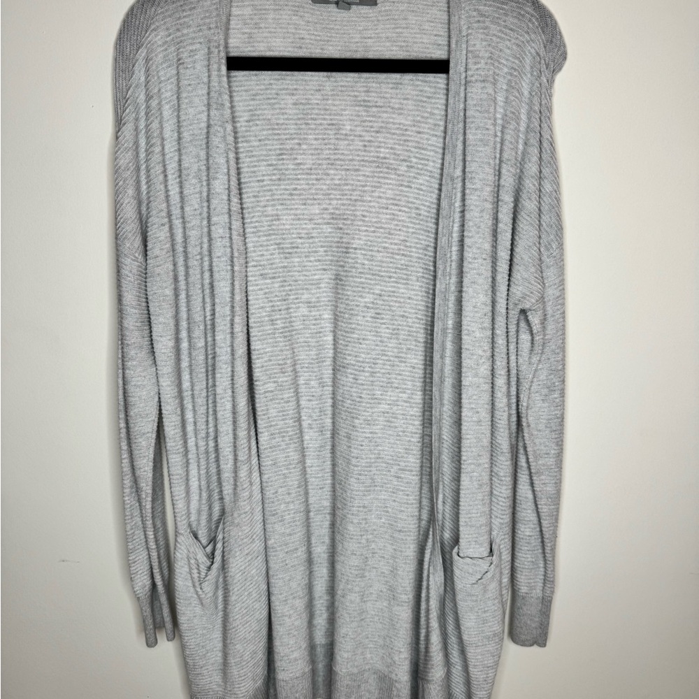 Marled Women's Gray Open Front Sweater
